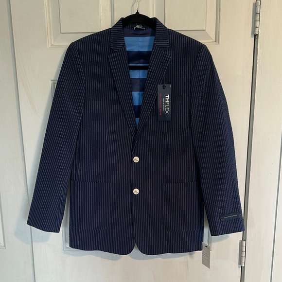 NWT Tommy Hilfiger Flag Blue Suit Jacket Multiple Sizes (boys 14&18) - Picture 1 of 7
